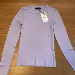 ZARA セミシースルーニットトップス