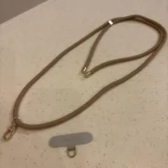 Casetify ベージュショルダーストラップ　ストラップカード付き