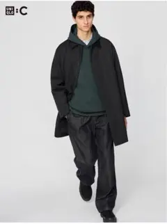 タックストレートパンツ ユニクロ C UNIQLO C サイズ 85ブラック