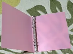 A5サイズ6リングバインダー　(ピンク)