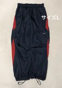 00s OLD NIKE トラックパンツ　ナイロンパンツ　y2k ドローコード