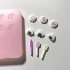 シリコンモールド　食器　ミニチュア　なると　おにぎり　食器　デコレーション　装飾