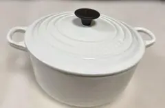 LE CREUSET ル・クルーゼ 両手鍋 20㎝ ホワイトのサムネイル