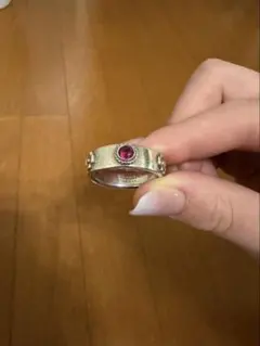 スタジオジブリ ハウルの動く城 ソフィー リング 赤シンセチック2004 21号