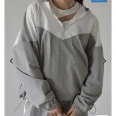 Re:EDIT ナイロンタフタ配色アノラックパーカー M