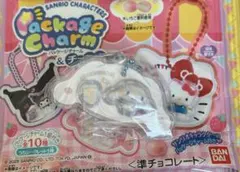 サンリオキャラクターズ　パッケージチャーム&チョコボーロ　シナモロール