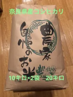 令和7年　奈良県産　コシヒカリ　20kg 自家栽培米 お徳用のサムネイル