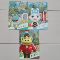 あつまれどうぶつの森カードグミ第2弾、レイニー、フランソワ、たもつ