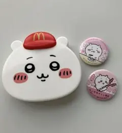 マクドナルド ハッピーセット ちいかわ メモ用紙ちいかわくら寿司缶バッジ　セット