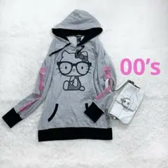 y2k fairy grunge 平成ギャル　ハローキティ　パーカー　ワンピース