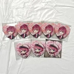 さとみくん　ハート缶バッジ　8点セット