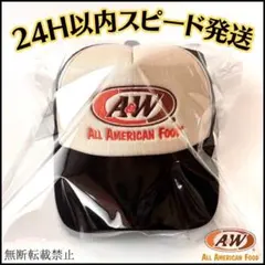 A&W キャップ メッシュキャップ ブラック トラッカーキャップ 山田蓮 沖縄