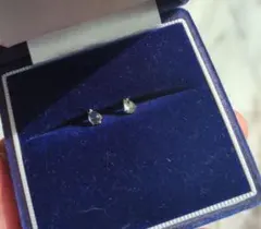 アクアマリン　雫型　ピアス