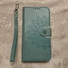 iPhone14ProMax 手帳型　フラワープリント PUレザー カード収納