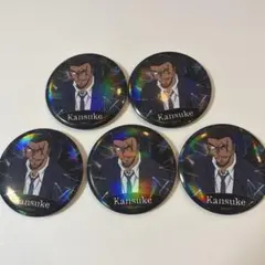 名探偵コナン 隻眼の残像 韓国 限定 ホログラム 缶バッジ 大和敢助 5個