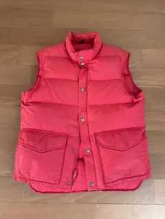 USA製 80s Woolrich ウールリッチ ダウンベスト レッド 赤
