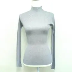 Max Mara STUDIO マックスマーラ リブニット タートルネックグレーのサムネイル