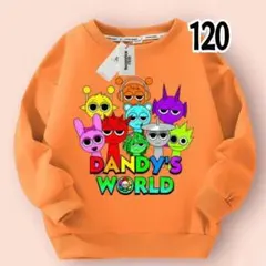 キッズ トレーナー スプランキー 男の子女の子 オレンジ 120