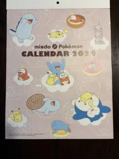 ミスタードーナツ ポケモン カレンダー 「2024」壁掛けのサムネイル