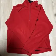 Timberland 赤 フリース ハーフジップ