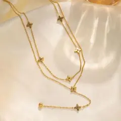 ゴールド 星型チャーム ネックレス