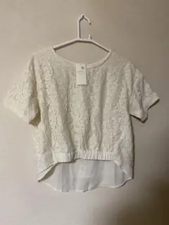 earth レースレイヤードプルオーバー