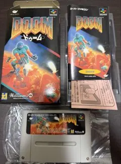 レア】SFC DOOM ドゥーム スーパーファミコン 箱説あり。動作未確認 