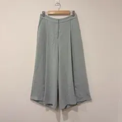 NATURAL BEAUTY BASIC ガウチョパンツ ワイド　緑　グリーンM