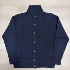 【美品】ザノーネ　キョート　5ゲージ　ヴァージンウール　カーディガン　50 ZANONE ザノーネ ／ ウール5ゲージスタンドカラーニット