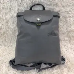 美品 LONGCHAMP ロンシャン プリアージュ バックパック ガンメタル