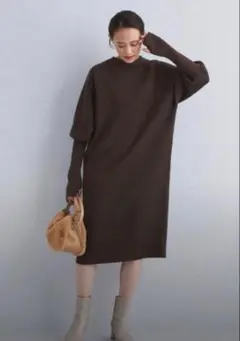 green label relaxing ニットドッキング2WAYワンピース