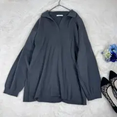 SLY COLLAR KNIT ショートワンピース　スキッパー　長袖チュニック