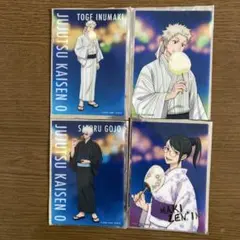 呪術廻戦 狗巻棘2枚、五条悟1枚、禅院真希1枚 クリアブロマイド4点セット