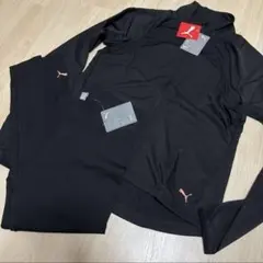 新品PUMAレディースレギンスタイプジャージ上下セット スポーツウエアM