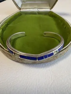 インディアンジュエリー・シルバーバングル・９２５・インレイ