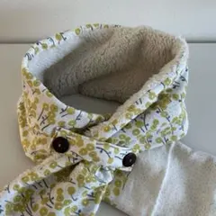 マフラー　ボア　コーデュロイ　ダブルガーゼ　ハンドメイド