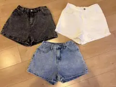 SHEIN ティーンガールズショートパンツ　3枚セット　13Y