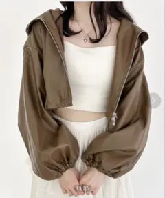 Heather ヘザーアソートショートZIPブルゾン