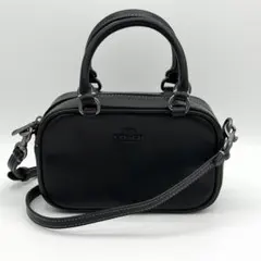 COACH サッチェルクロスボディ ブラックレザー CT776 ST