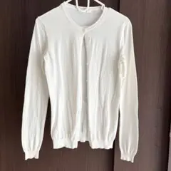 ユニクロ カーディガン 白 M レディース 長袖