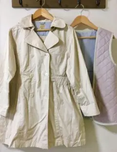 美品訳あり★ファミリア★トレンチコート　スプリングコート　140