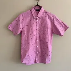 hisselector M 半袖シャツ ピンク　メンズ　かわいい