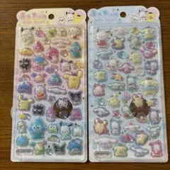 うるちゅるポップシール　サンリオ　シナモン　ポチャッコ　はぴだんぶい　集合