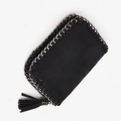 ミニ財布　ファスナー付　カードケース　コインケース　ミニウォレット　スウェード調