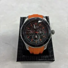 TIMEX オレンジ シリコンインテリジェントクォーツ フライバッククロノ