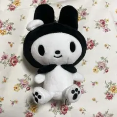 マイメロ マスコットチャーム ぬいぐるみ モノクロ 白黒 サンリオ アベイル