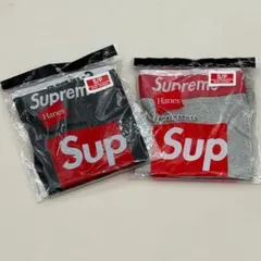 シュプリーム SUPREME 未使用 ボクサーパンツ 黒灰 Sサイズ 2枚·のサムネイル