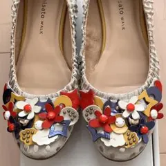 D222085 tsumori chisato WALK 総柄 バレエシューズ - メルカリ