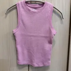 HOLLISTER ワッフル タンクトップ ピンク XXS