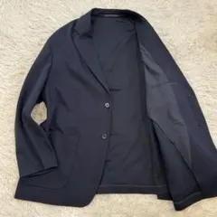 XXXXL サイズ　UNIQLO ユニクロ　テーラードジャケット　洗える　紺